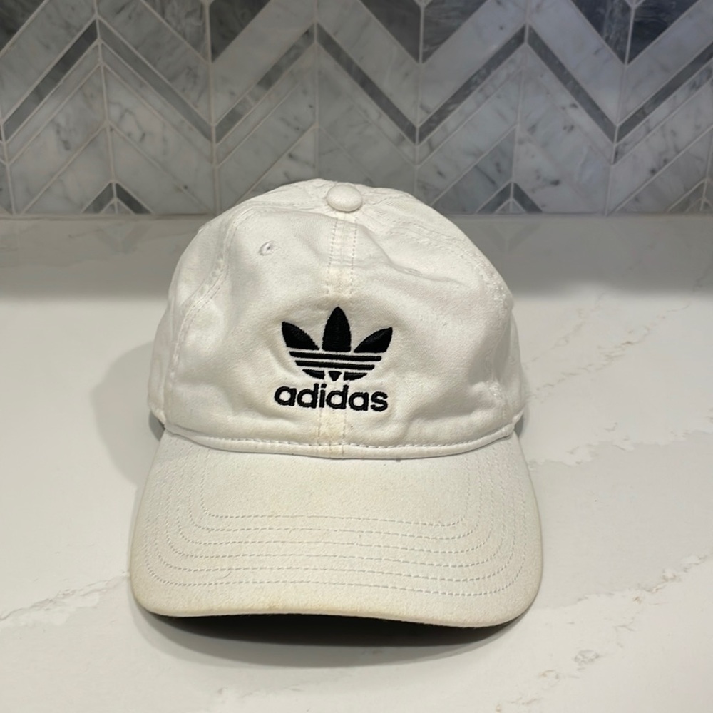 White adidas hat